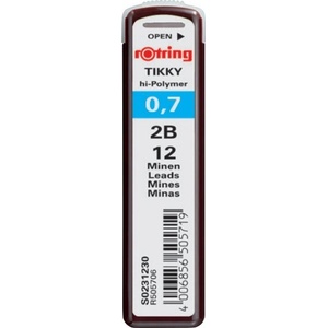  Графити Rotring Hi Polymer 2B 0.7 mm (2B 0)
