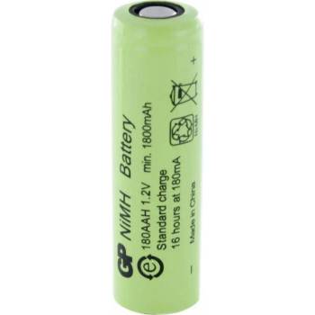 GP Batteries Акумулаторна Батерия R6 AA 180AAH-B 1800mAh NiMH 1 бр. BULK Industrial GP (GP-BR-R6-1800-BULK)