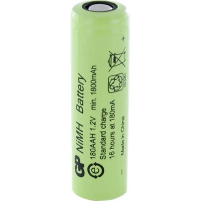 GP Batteries Акумулаторна Батерия R6 AA 180AAH-B 1800mAh NiMH 1 бр. BULK Industrial GP (GP-BR-R6-1800-BULK)