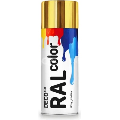 Zollex Deco Blik RAL Farba v spreji - svetlá zlatá 400ml