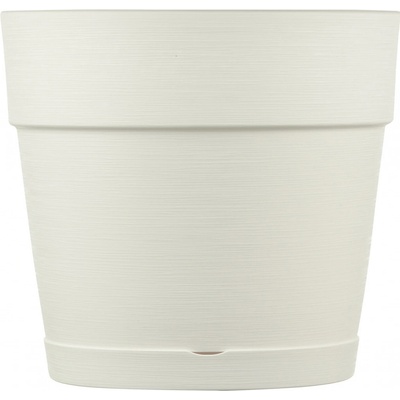 Deroma Save Květináč včetně podmisky ø 29 cm 26 cm plast bílá 9E93ZSZ237
