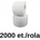 ZINTA Самозалепващи BOPP етикети ZINTA 100х23 mm, 2000 ет. /ролка, бяла (100X23X2000-BOPP-ALB)
