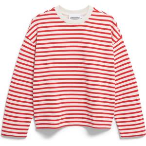 ARMEDANGELS Дамски пуловер Armedangels Women's Frankaa Stripe Jumper - Undyed / Mars Red - размер XS (117-1841-2011)