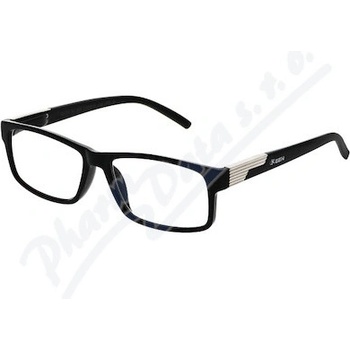 Flex Brýle čtecí černé s kovovým doplňkem