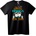 NOONEBRAND Тениска Весела фитнес Нова година - 2XL, Black