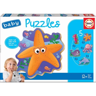 Educa - Puzzle 4in1 Baby Underwater World - 1 - 39 piese