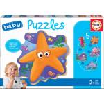 Educa - Puzzle 4in1 Baby Underwater World - 1 - 39 piese