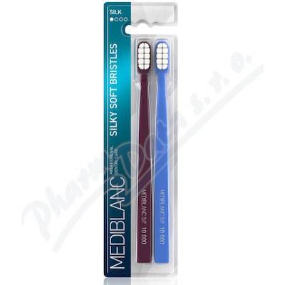 Mediblanc Toothbrush Silk zubní kartáček s jemnými štětinami 2 ks