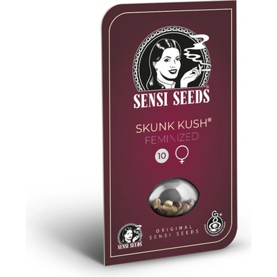 Sensi Seeds Skunk Kush semienka neobsahujú THC 3 ks