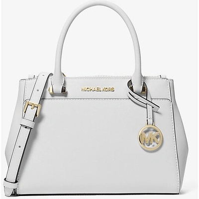 Michael Kors Kožená kabelka Gibson small bílá