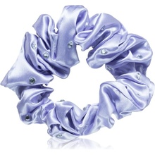 Crystallove Crystalized Silk Scrunchie hodvábna gumička do vlasov farba Lilac 1 ks