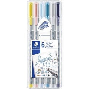 STAEDTLER Fineliner Triplus 0, 3mm Hygge к-т (6) (334SB6CS12)