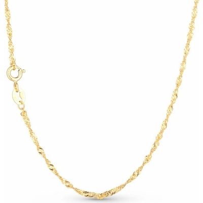 Olivie Gold twisted strieborná retiazka 4634