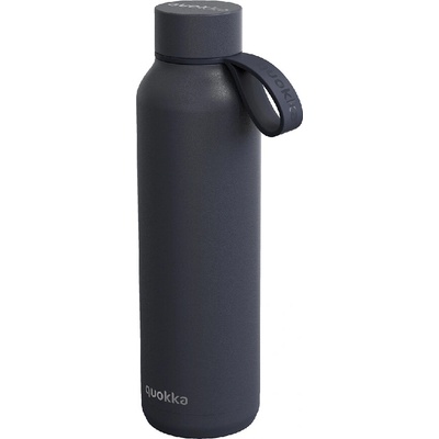 Quokka Nerezová termoláhev s poutkem Solid 630 ml antracitová