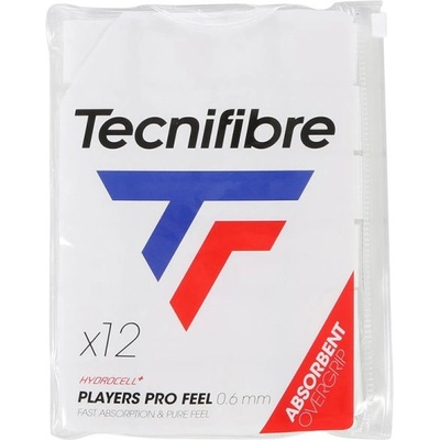 Tecnifibre Покривен грип Tecnifibre Players Pro Feel 12P - white