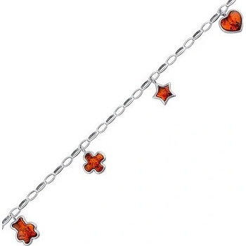 Silvego Strieborný náhrdelník amaya s ozdobami AAJ782NEC1CG