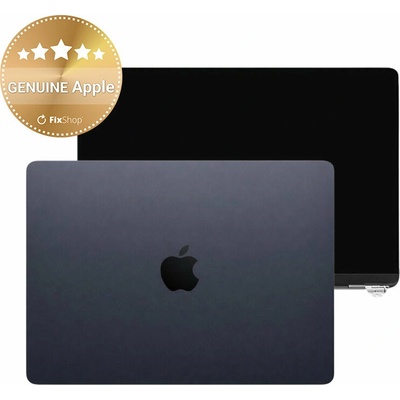 LCD displej pre MacBook Air 13", A3113 (2024), s predným sklom a krytom, Midnight, 661-40281, Genuine Apple, Midnight