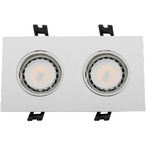 ELMARK Led ПЛАСТМАСОВА ПРАВОЪГЪЛНА ЛУНА par 16 2x5, 5w 270 (92s205ww/w)