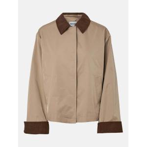 Pieces Дамско яке Pieces Womens Jorma Short Light Barn Jacket - Greige
