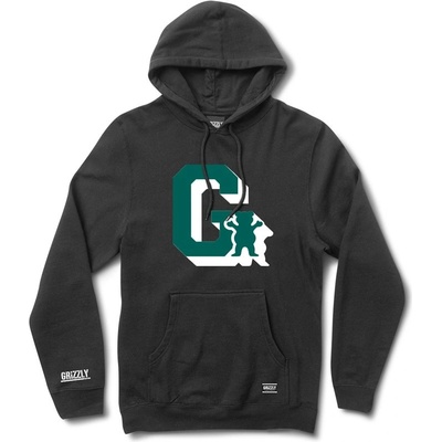 GRIZZLY mikina Midfield Pullover Hoody Blk