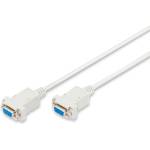 ASSMANN ak-610100-018-e : : Кабел rs-232 сериен кабел, db9, f-f, нул-модем, бежов, 1.8 м (ak-610100-018-e)