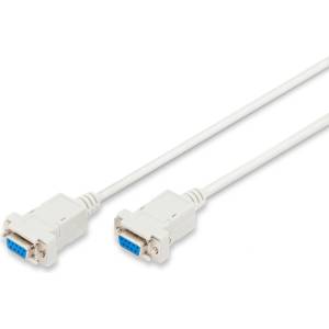ASSMANN ak-610100-018-e : : Кабел rs-232 сериен кабел, db9, f-f, нул-модем, бежов, 1.8 м (ak-610100-018-e)