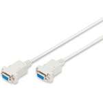 ASSMANN ak-610100-018-e : : Кабел rs-232 сериен кабел, db9, f-f, нул-модем, бежов, 1.8 м (ak-610100-018-e)