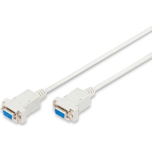 ASSMANN ak-610100-018-e : : Кабел rs-232 сериен кабел, db9, f-f, нул-модем, бежов, 1.8 м (ak-610100-018-e)