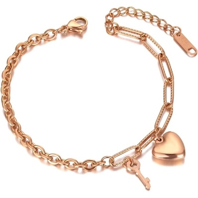 Victoria Filippi Stainless Steel ocelový Julie chirurgická ocel srdce NRB20067/36 Zlatá