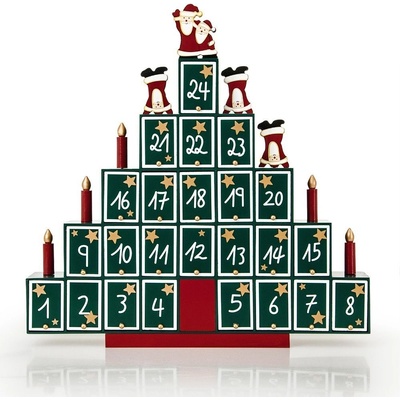 Goleto Dřevěný Adventný kalendár Pyramida