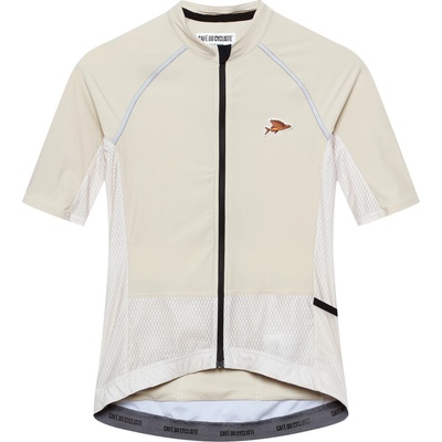 CafÉ du cycliste Дамска фланелка с къс ръкав за колоездене CAFÉ DU CYCLISTE Women's Magda Cycling jersey - Chalk - размер XL (156-3104-0115)