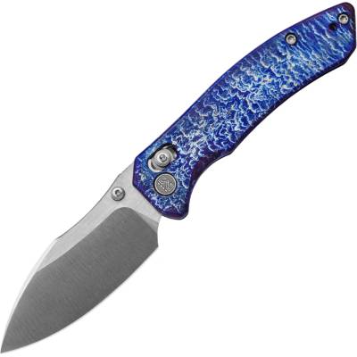 Miguron Knives Norsa 3.07 Elmax satin blade,Lightning strike finish, Ti handle MGR634ARB