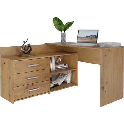 TP Living rohový / komoda Dany levý dub artisan