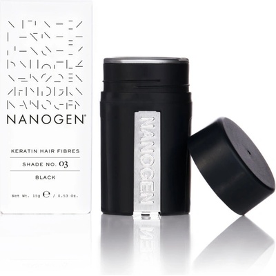 Nanogen keratínové vlákna Čierna 15 g