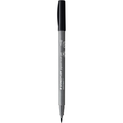 STAEDTLER Флумастер Staedtler Pigment Brush 371, черен 99 (31656-А-ЧЕРЕН)
