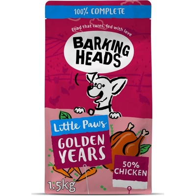 Barking Heads Little Paws Golden Years Chicken 1,5 kg