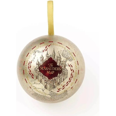 Carat Shop Vánoční koule Harry Potter s odznáčkem Pobertův plánek