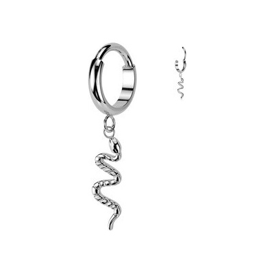 Šperky4U piercing segment s hadem titan TIT1522-1208
