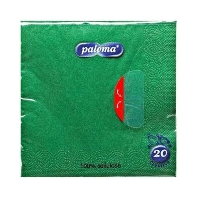 Paloma ubrousky zelené 3V 33x33cm 20ks