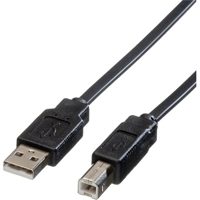 Roline 11.02.8867 USB 2.0 USB-A zástrčka USB-B zástrčka 0,8m černý
