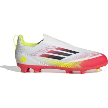 Image 1 of Adidas Детски футболни бутонки Adidas F50 League Laceless Childrens Firm Ground Football Boots - White/Red