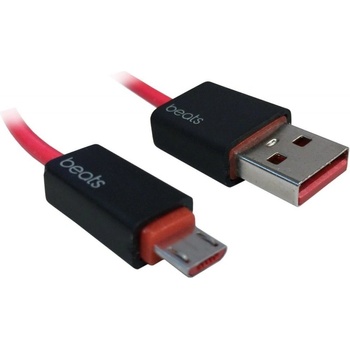 Beats MHE72G/A USB2.0A/microUSB, M/M, 1m, červený