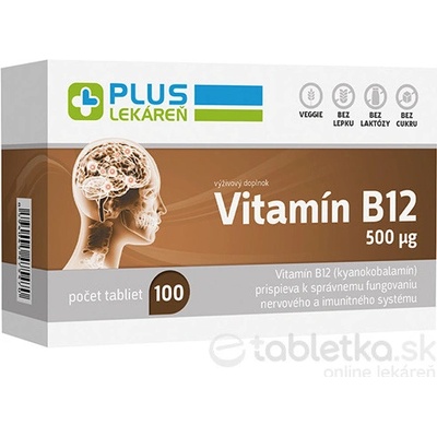 Plus Lékáreň Vitamín B12 500 µg 100 ks