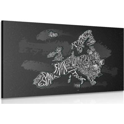 Obraz moderní mapa Evropy - 40x30