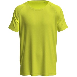 Stedman mesh raglan st8410 / Мъжка спортна риза с реглан - кибер жълто (st8410cbyxxl)