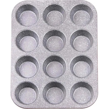 VOLTZ Форма за мъфини Voltz V51223RC, 12 мъфина, Мраморно покритие, Червен (55551223RC)