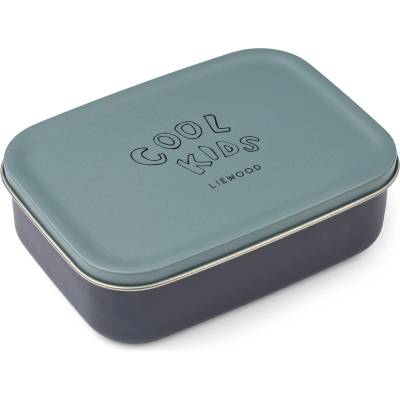 LIEWOOD Детски контейнер за храна Liewood Kid's Nina Stainless Steel Lunchbox Food storage - Cool Kids / Dusty Peppermint - размер One Size (532-3720-0111)