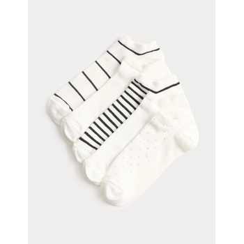 Marks & Spencer Пакетирани къси чорапи Trainer Liners, с висок дял памук, комплект 5 чифта Marks & Spencer черна Marks & Spencer | Cheren | ЖЕНИ | 3-5