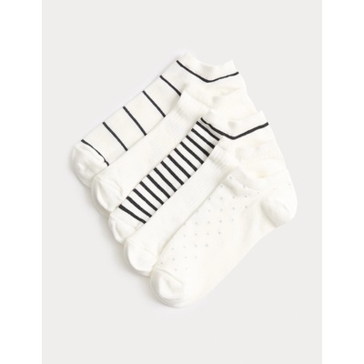 Marks & Spencer Пакетирани къси чорапи Trainer Liners, с висок дял памук, комплект 5 чифта Marks & Spencer черна Marks & Spencer | Cheren | ЖЕНИ | 3-5