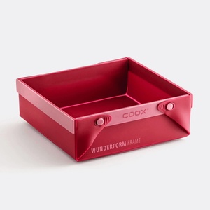 coox Сгъваема форма за печене (тава) COOX WUNDERFORM SQ в червен цвят - 19, 5 х 18 х h7 см (COOX 1210-302)